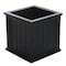 Mayne Cape Cod Patio Planter 20x20 - Black 4838-B - alternate 3